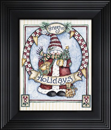Framed Homespun Holidays Print