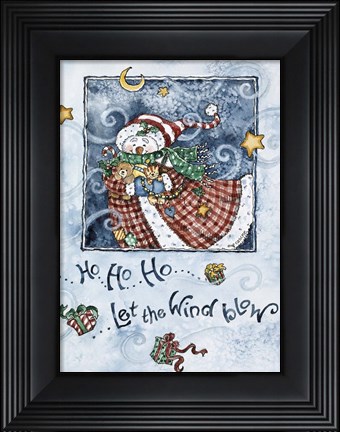 Framed Let The Wind Blow Print