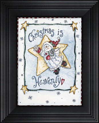Framed Christmas Is Heavenly Print