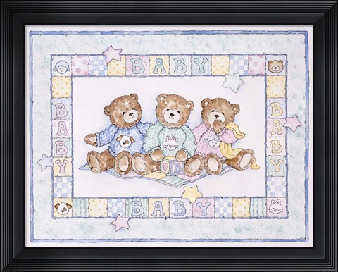 Framed Baby Bears Print