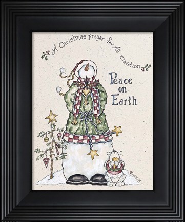 Framed Christmas Prayer Print