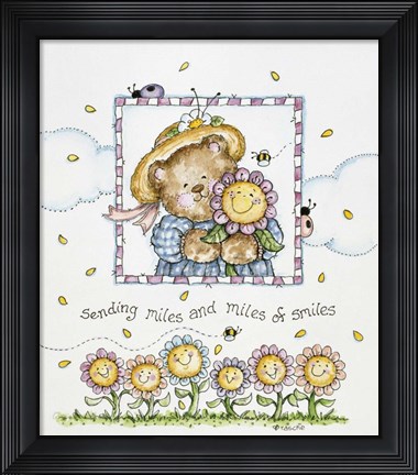 Framed Miles Of Smiles Print