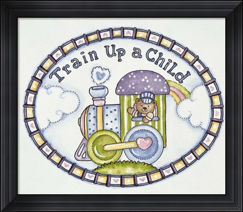 Framed Train Up A Child - Logo Print