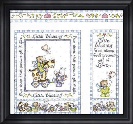 Framed Little Blessing 1 Print