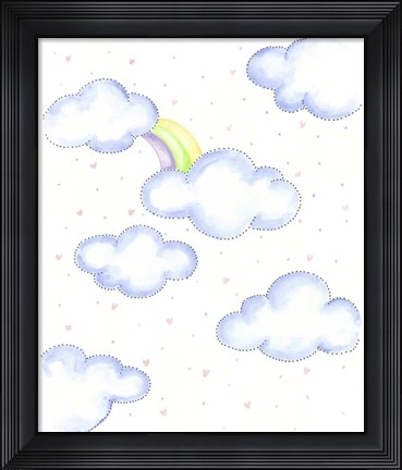 Framed Blue Clouds Print