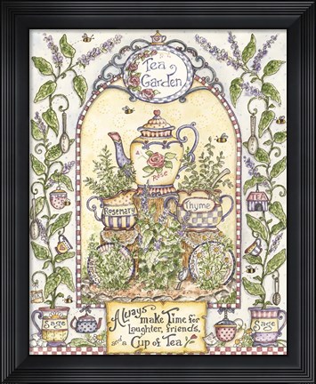 Framed Tea Garden Print