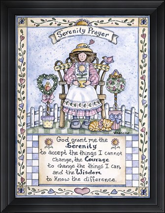 Framed Serenity Prayer Print