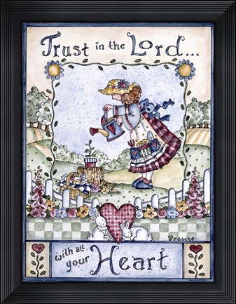 Framed Trust In The Lord 2 Print