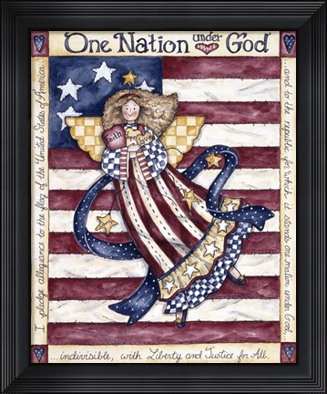 Framed One Nation Under God Print