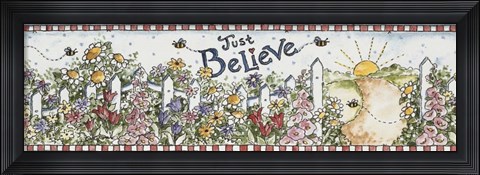 Framed Just Believe Print