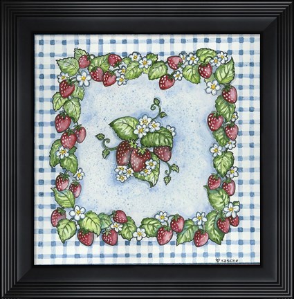 Framed Strawberries Print