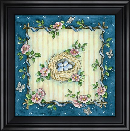 Framed Bird Nest Print