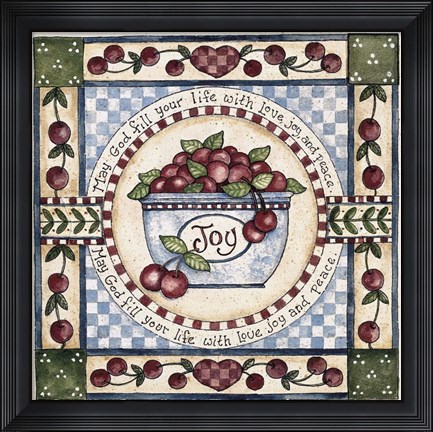 Framed Love, Joy, Peace Print