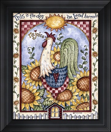 Framed Rejoice Print