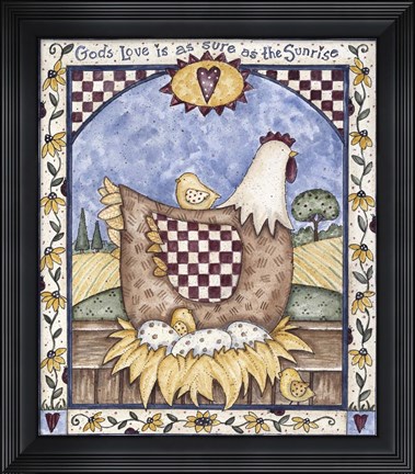 Framed God&#39;s Love Print