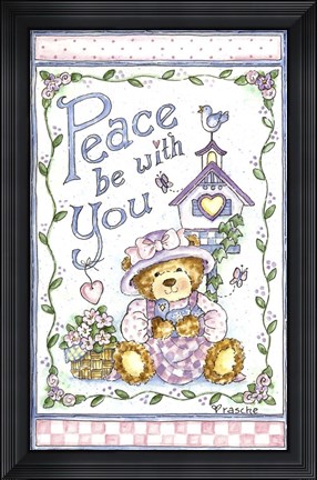 Framed Peace Be With You Print