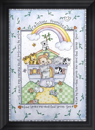 Framed Rainbow Promises Print