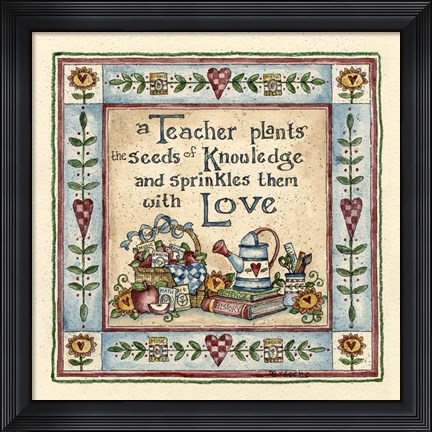 Framed Seeds Of Knowledge Print