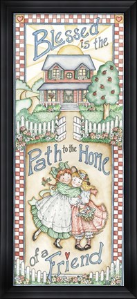 Framed Blessed Is The Path Print