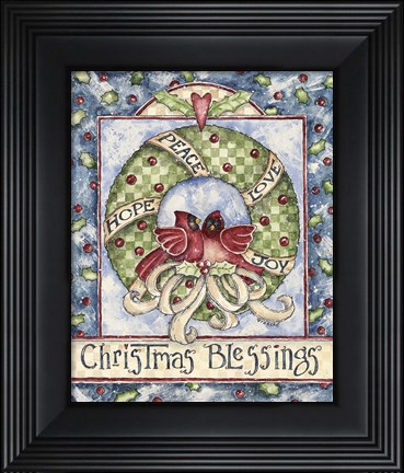 Framed Christmas Blessing 2 Print