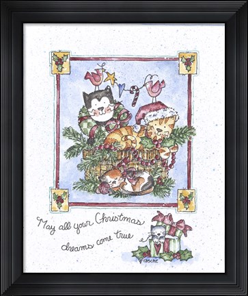 Framed May All Your Christmas Dreams Come True Print