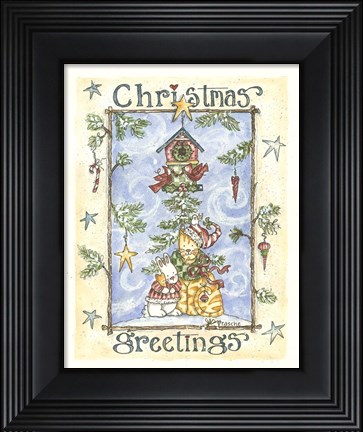 Framed Christmas Greetings Print