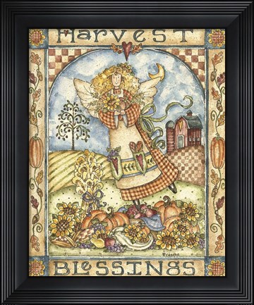 Framed Harvest Blessings Print