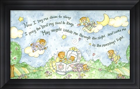 Framed Now I Lay Me Down To Sleep Print