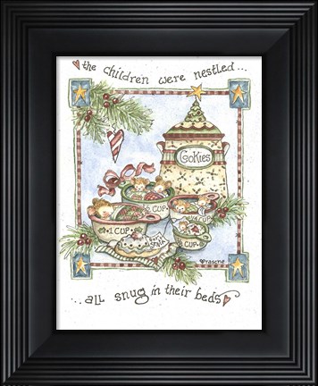 Framed Children Were Nestled... Print
