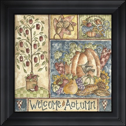 Framed Welcome Autumn Print