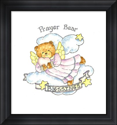 Framed Prayer Bear Print