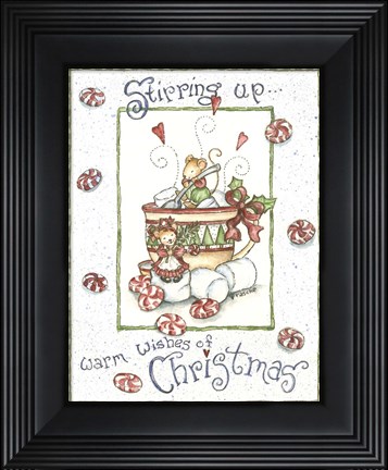 Framed Warm Wishes Of Christmas Print