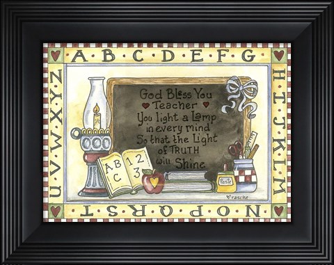 Framed Chalkboard Print