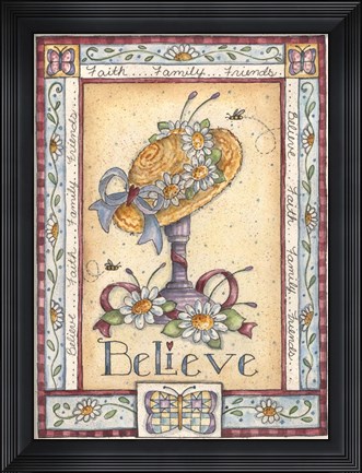 Framed Believe Print