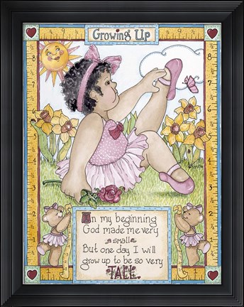 Framed Growing Up - Girl Print