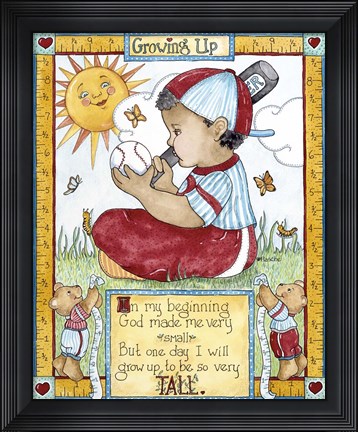 Framed Growing Up - Boy Print