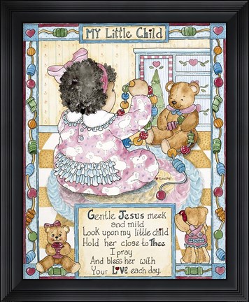 Framed My Little Child - Girl Print