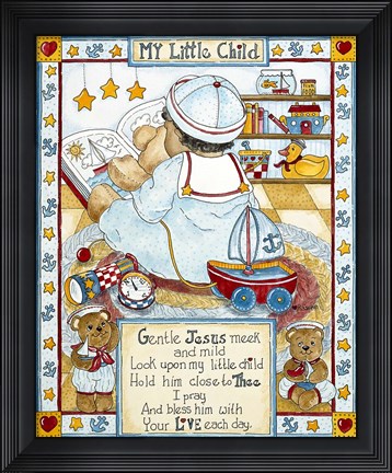 Framed My Little Child - Boy Print