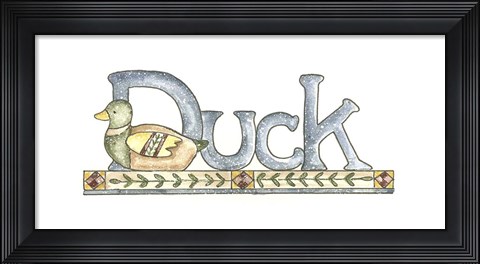 Framed Duck Print