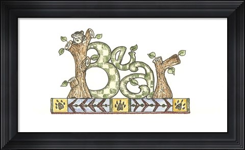 Framed Bear Print