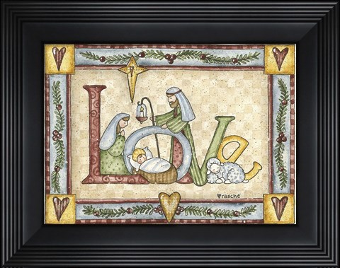 Framed Love (religious) Print