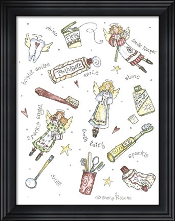 Framed Dental Tooth Fairy Print