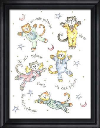 Framed Cats Pajamas Color Print