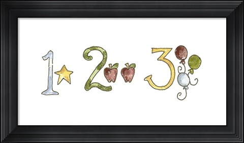 Framed 123 Print