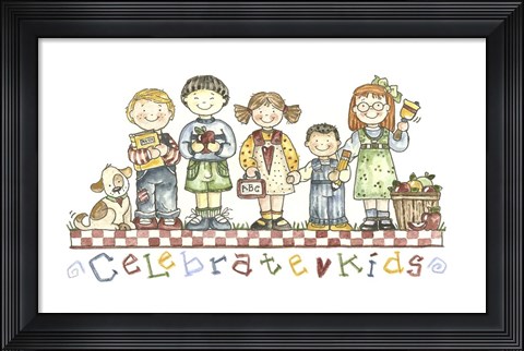 Framed Celebrate Kids Print