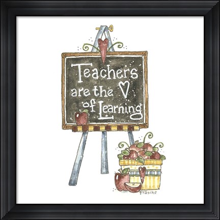 Framed Chalkboard Easel Print