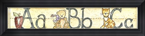 Framed School ABC Print
