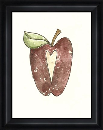 Framed School Apple Print