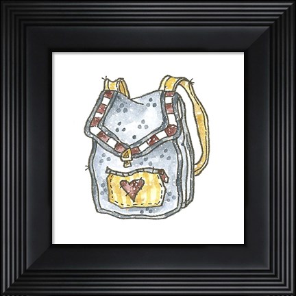 Framed School Backpack Print