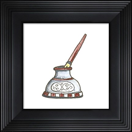 Framed School Inkwell Print